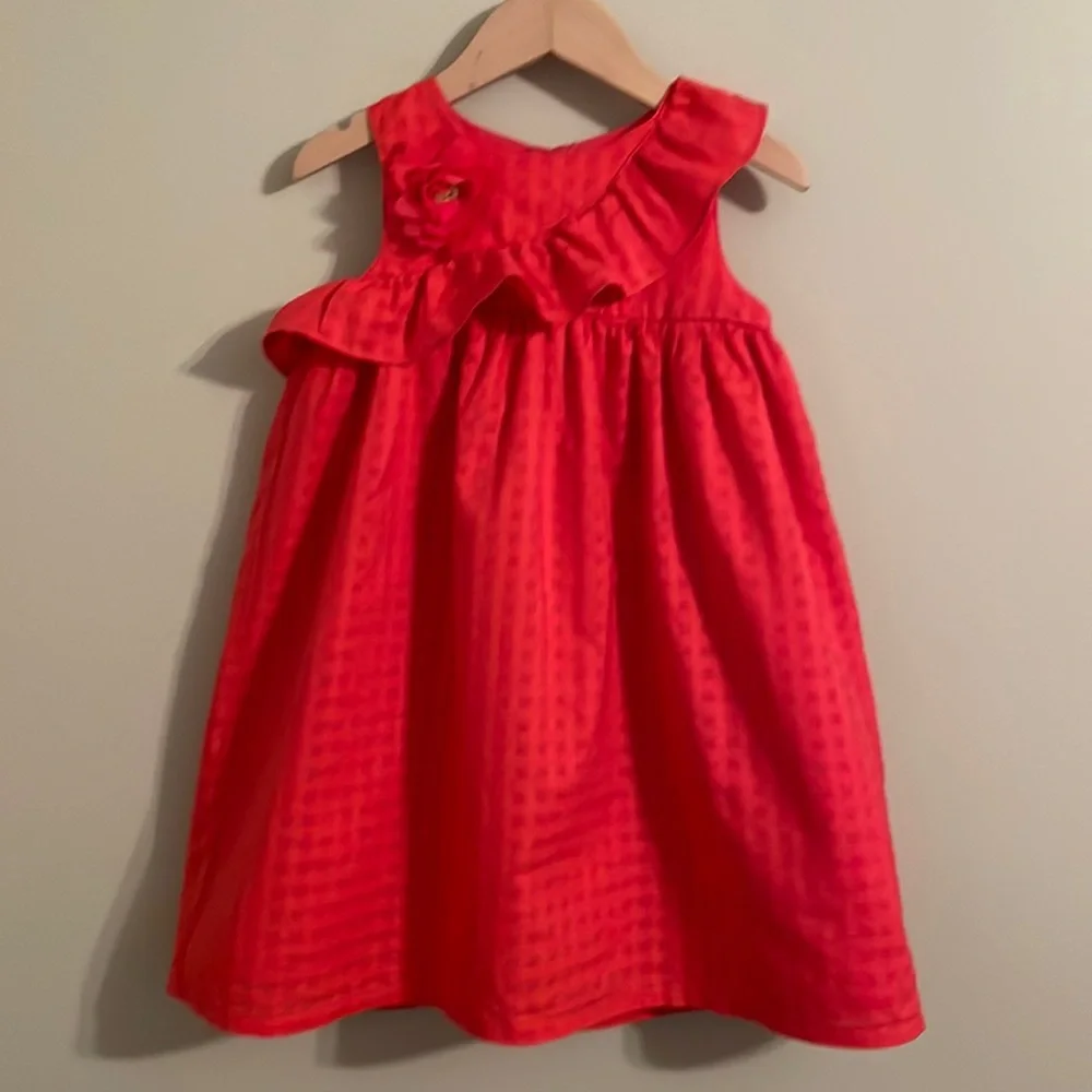 Bright Orange Girls Gymboree Dress Size 4T Gorgeous!